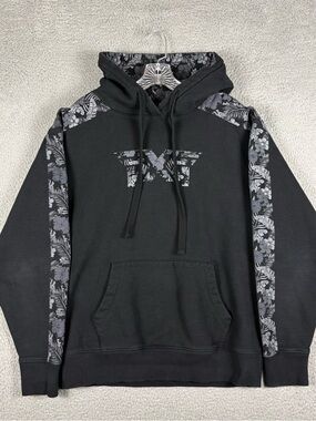PXG Hoodie Men’s Black Floral Aloha Heavyweight